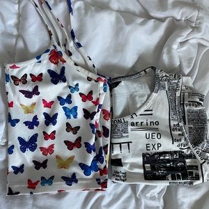 SHEIN Tank Top Crop Tops / Medium & Small